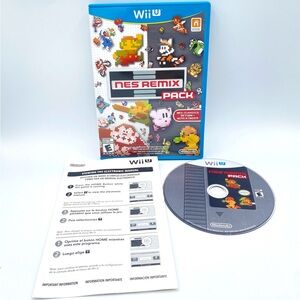 NES Remix Pack (Nintendo Wii U 2014) Video Game Complete With Manual  - Tested